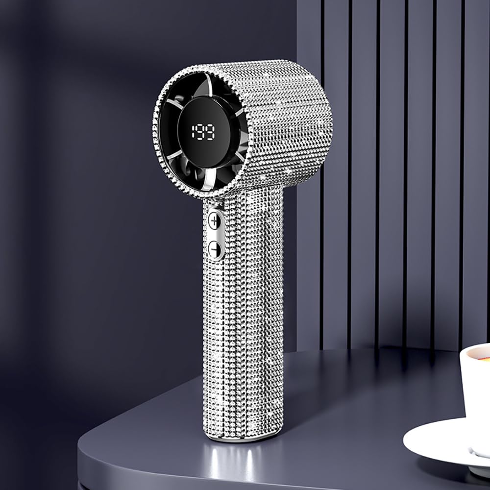 Fussybussy portable turbo fan with diamond design for on the go cooling