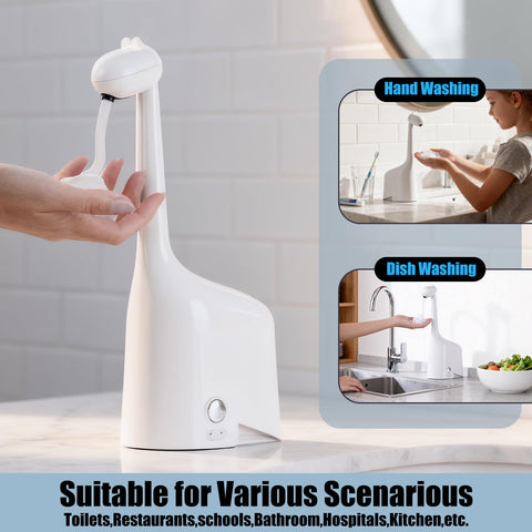 Fusunloh transparent 300ml tank lets you check soap level at a glance.