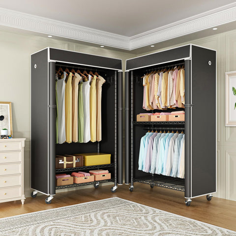 FUTASSI 3-wire shelves maximize hanging and folded storage