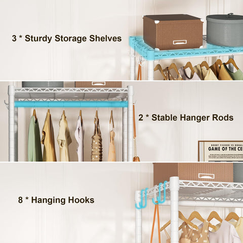 FUTASSI P3 Mini rack in closet or laundry space for tidy clothing.