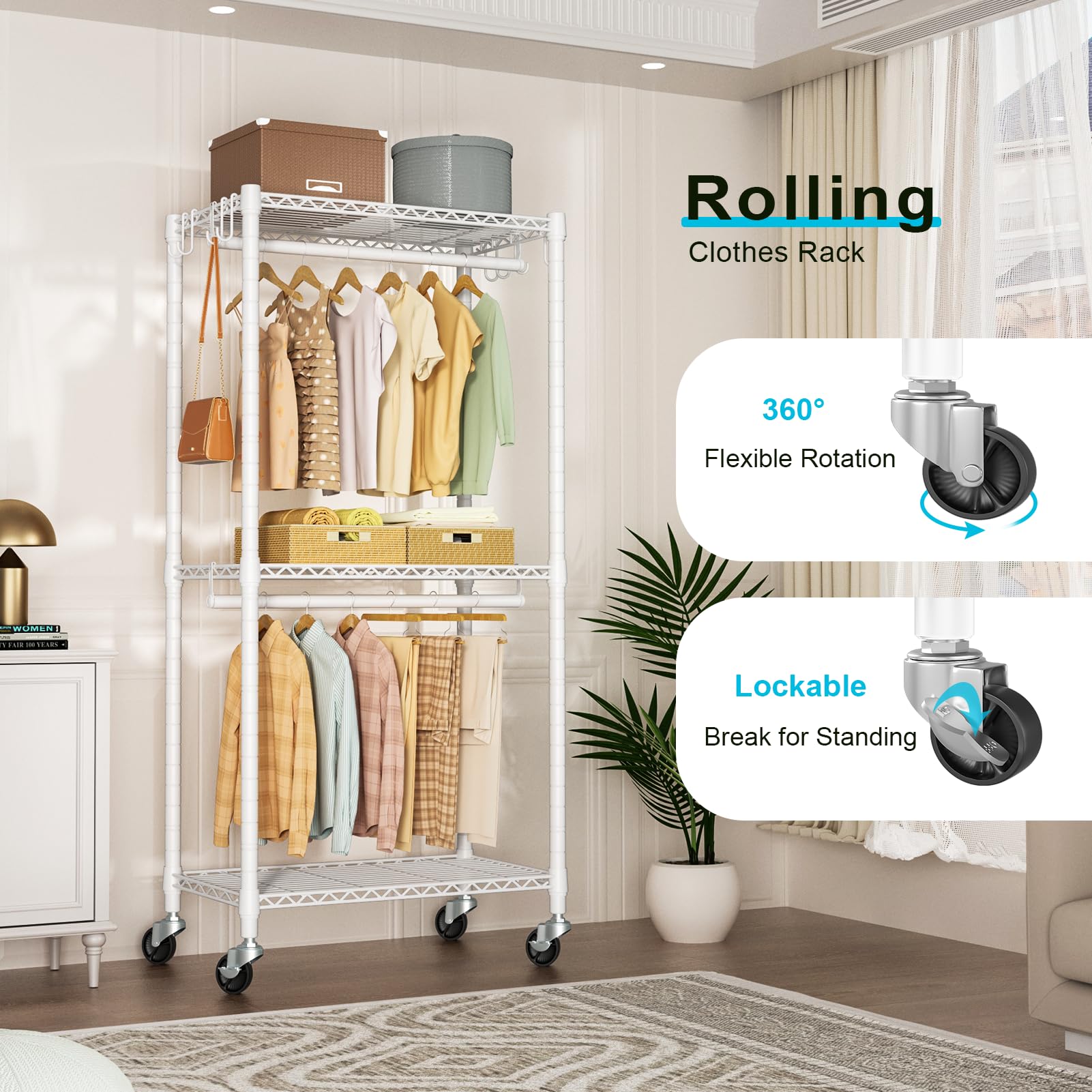 FUTASSI P3 Mini rack side view shows adjustable shelves for versatile storage.
