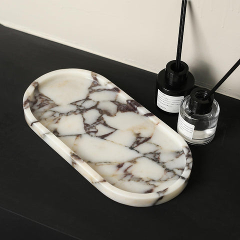 FutureStone Calacatta Viola marble tray anti-slip base protects surfaces