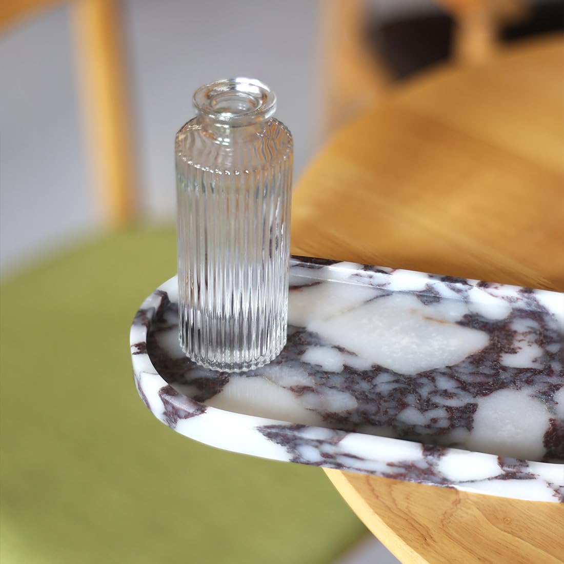 FutureStone Calacatta Viola marble tray compact design fits tight spaces