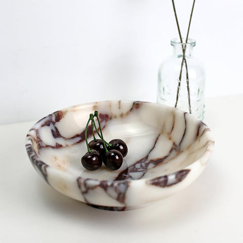 FutureStone marble bowl handcrafted from natural marble with unique veining.