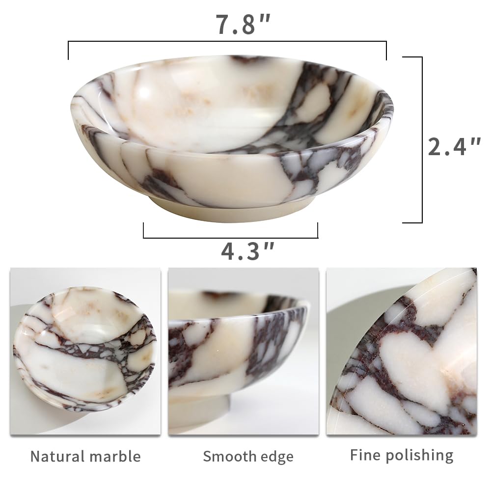 FutureStone marble bowl entryway catchall holds keys and coins neatly.