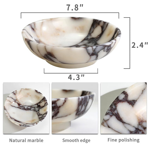 FutureStone marble bowl entryway catchall holds keys and coins neatly.