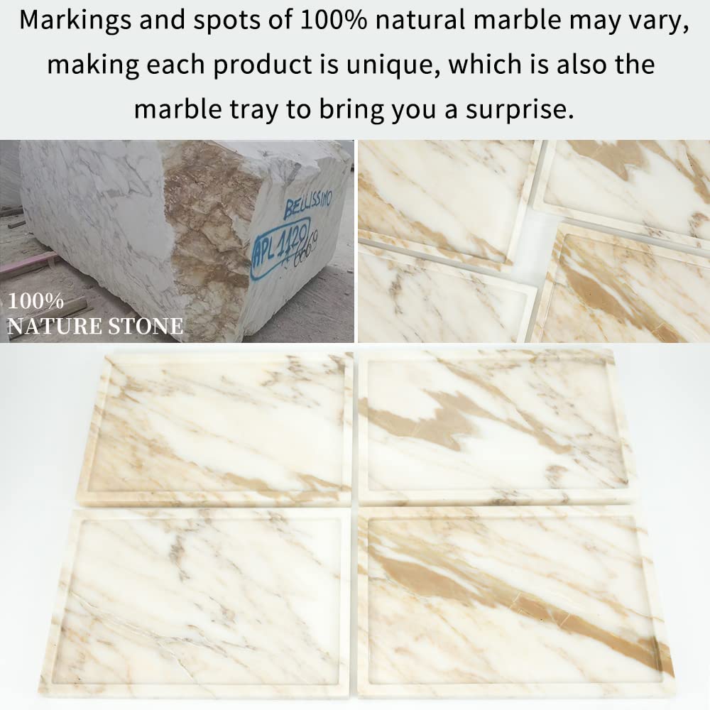 FutureStone marble tray bathroom towel holder keeps counters tidy and chic.