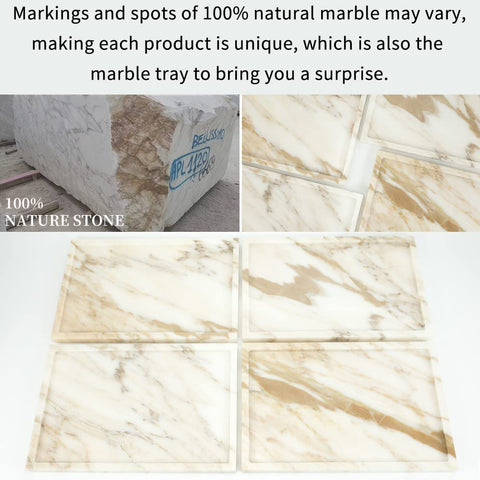 FutureStone marble tray bathroom towel holder keeps counters tidy and chic.