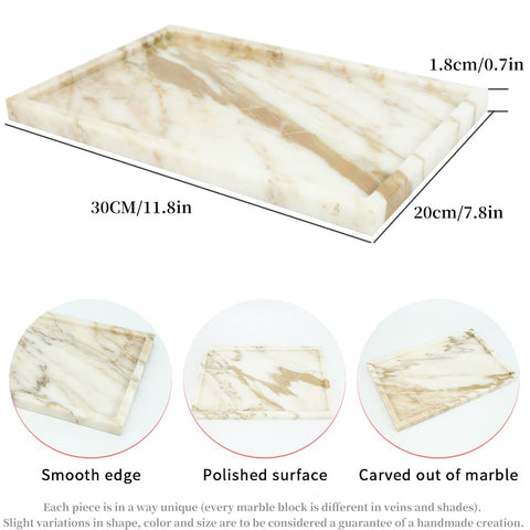 FutureStone marble tray luxury decor elevates desks, countertops, and vanity spaces.