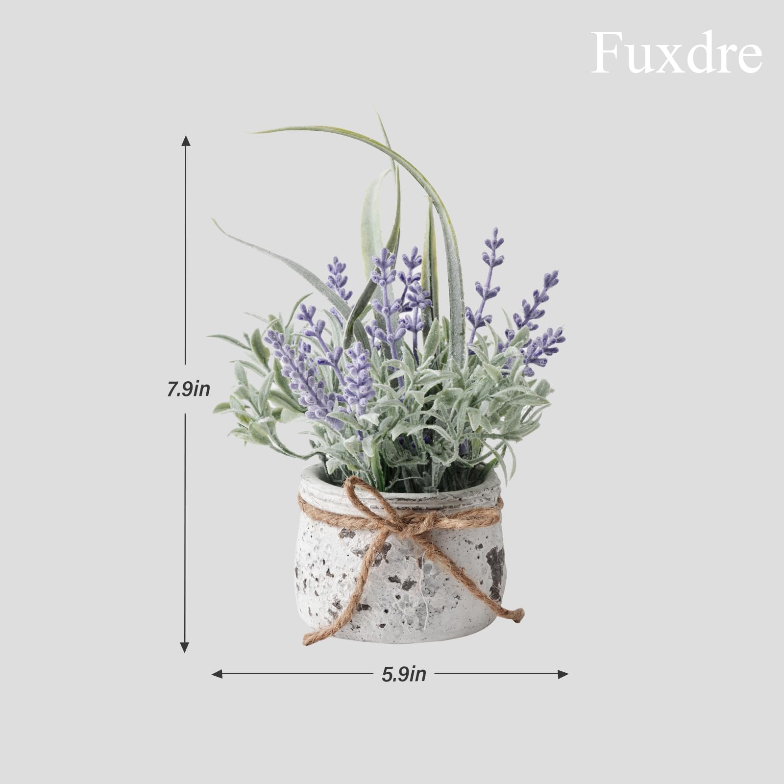 Fuxdre mini artificial lavender pairs well with desks and workspaces.