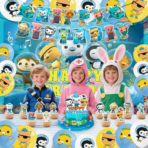 Fuyhiuous Octonauts balloons bring vibrant color to the party.