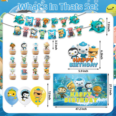 Fuyhiuous Octonauts blackdrop creates a photo-worthy dessert backdrop.