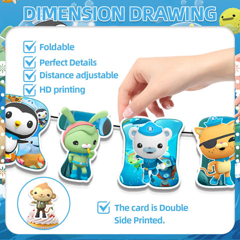 Fuyhiuous Octonauts cupcake sticks keep treats sturdy and festive.