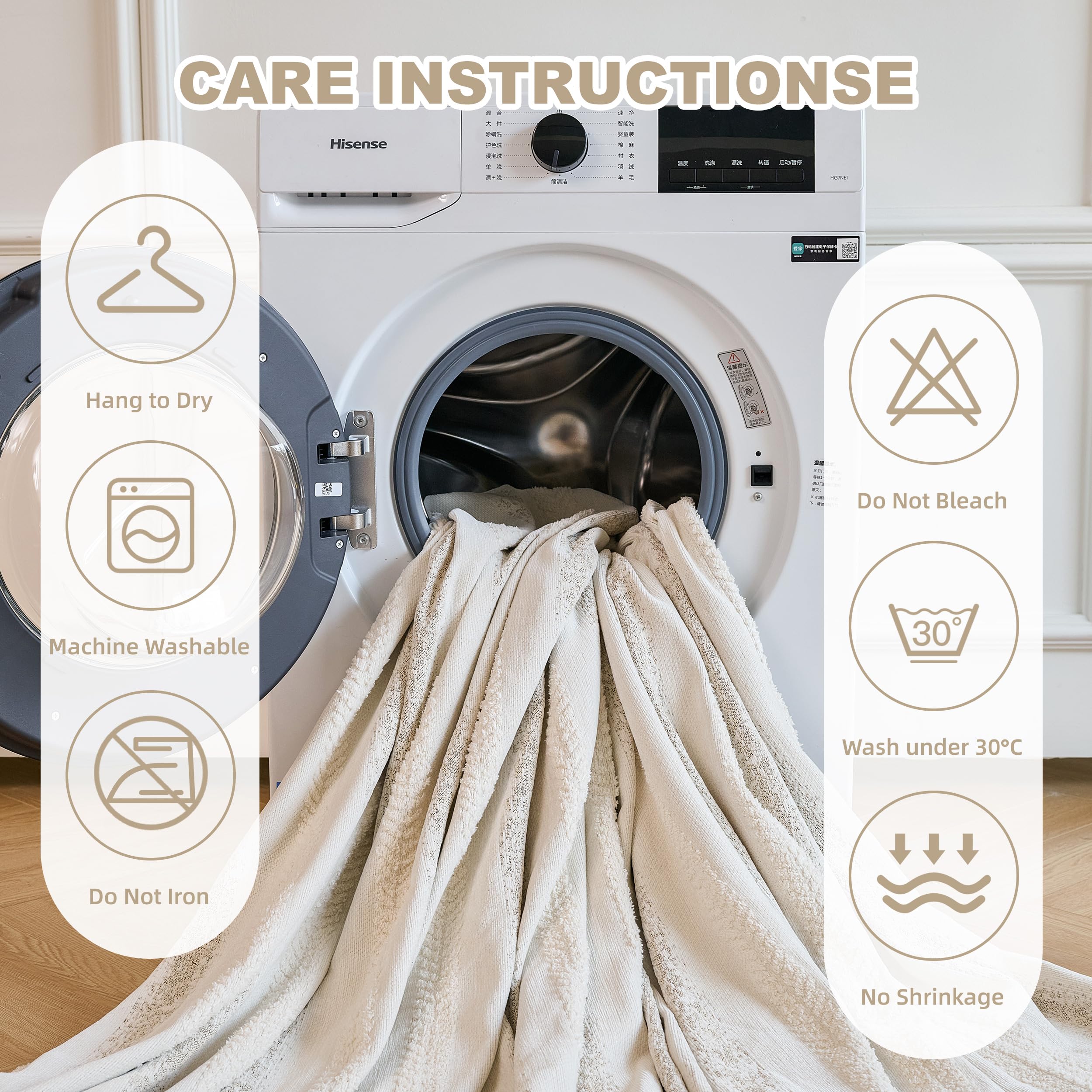 Machine washable for quick refresh between uses.