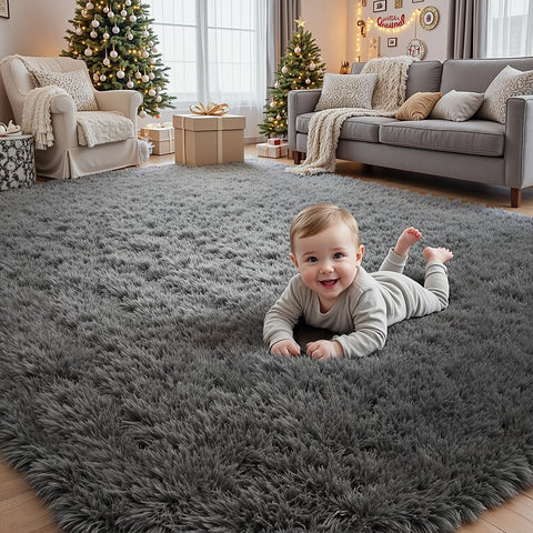 Fuzziness dorm room plush rug for comfort and decor.