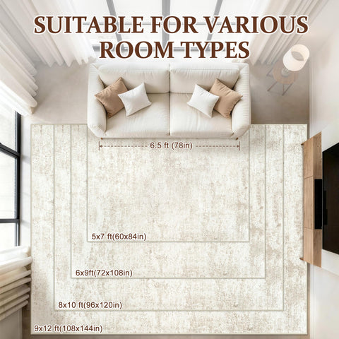 Clear measurements and setup tips to fit your space with Fuzziness rug