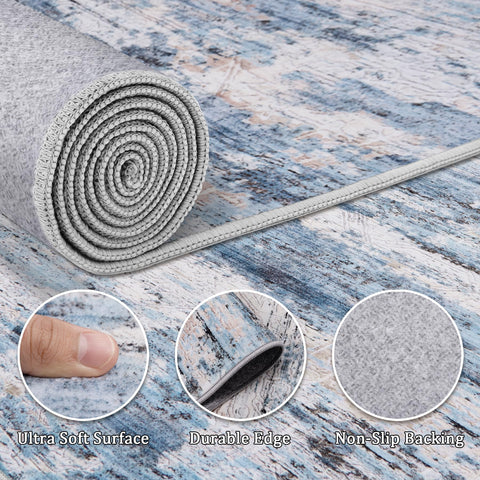 Fuzziness machine washable rug simplifies maintenance for busy households