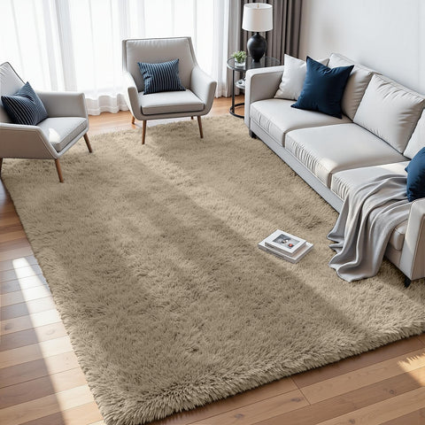 Fuzziness memory-foam layer rug cushions each step softly