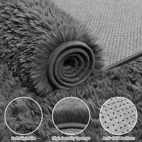 Fuzziness soft underfoot ideal for bedrooms and seating areas.