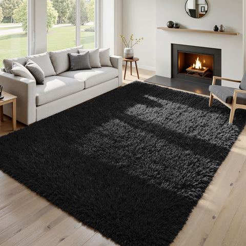 Fuzziness versatile rug suitable for living rooms, nurseries, playrooms, and dorms