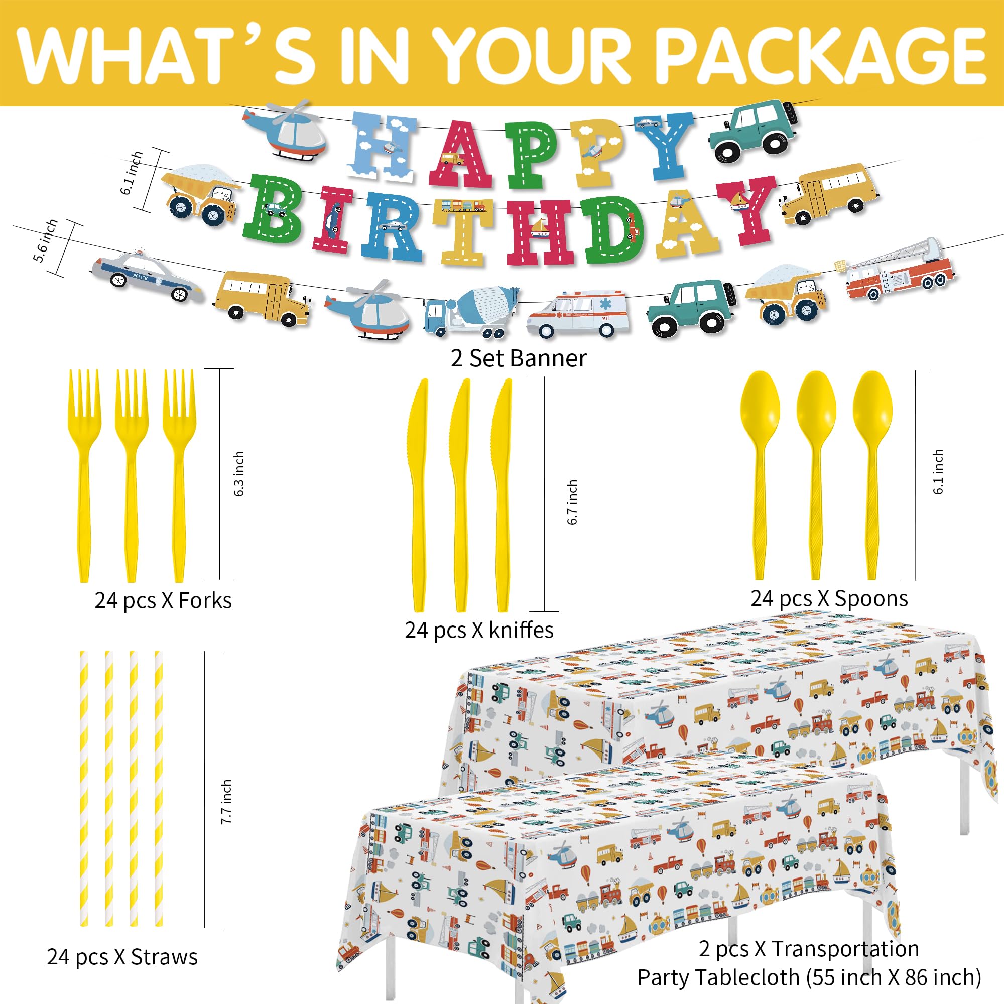 FVABO Transportation napkins for quick cleanup during the party