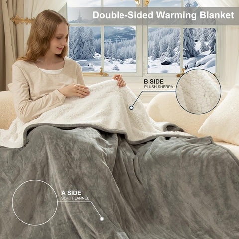 FVERWAG blanket with 10-hour auto-off for safe unattended use.
