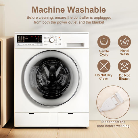 FVERWAG machine-washable blanket ready for easy care.