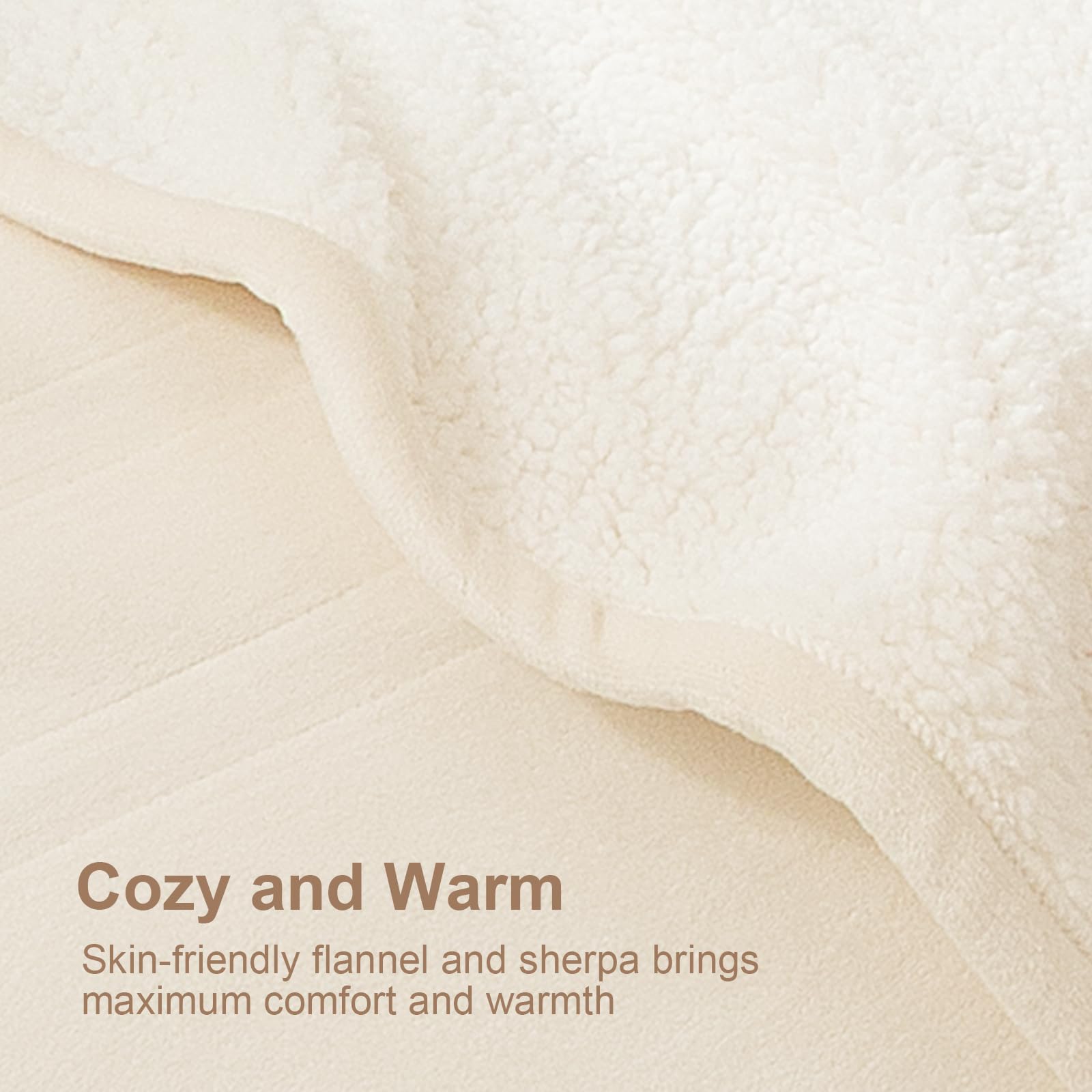 FVERWAG blanket with overheat protection feature prevents excessive heat.