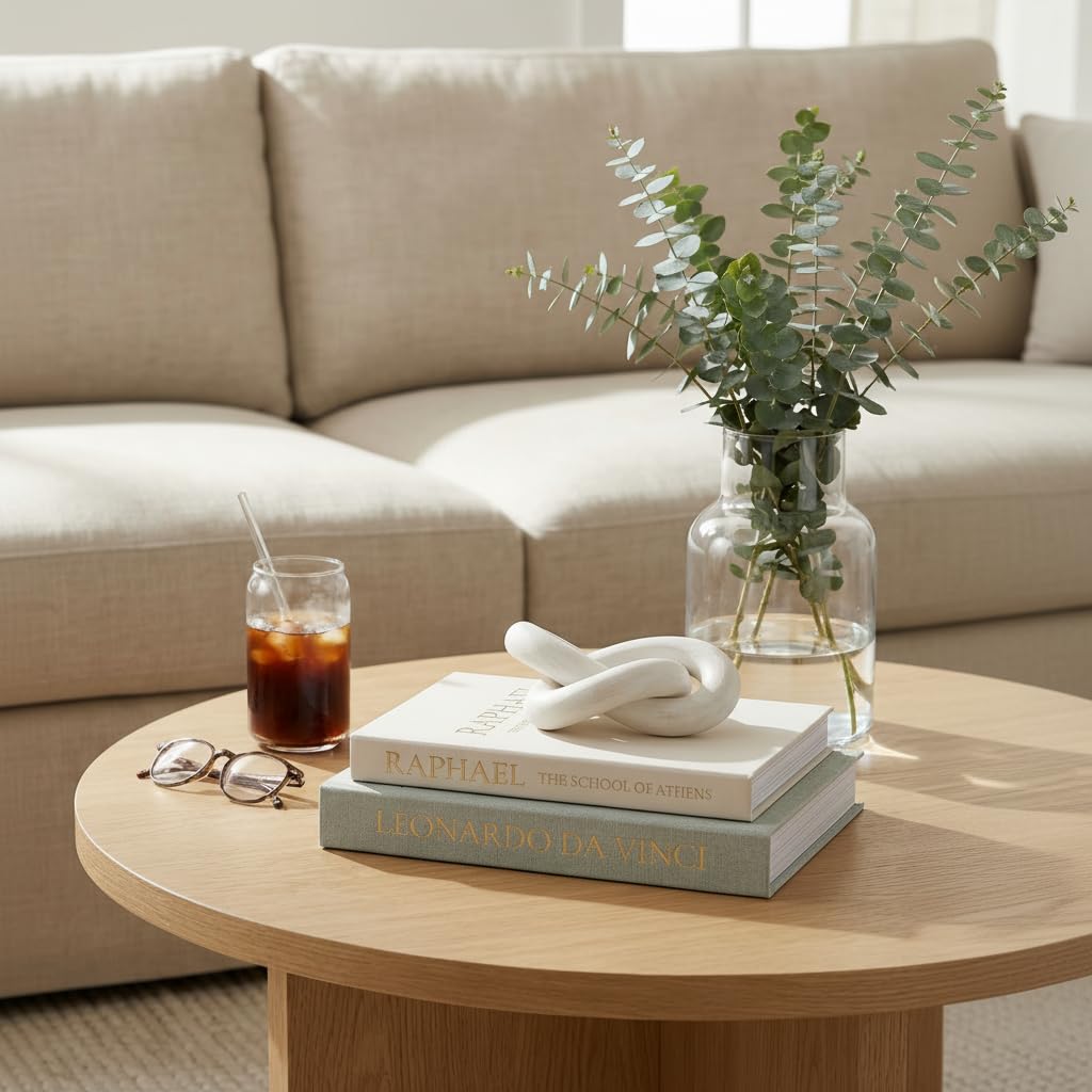 Fveuc decorative books hidden storage compartments keep remotes neatly tucked away.