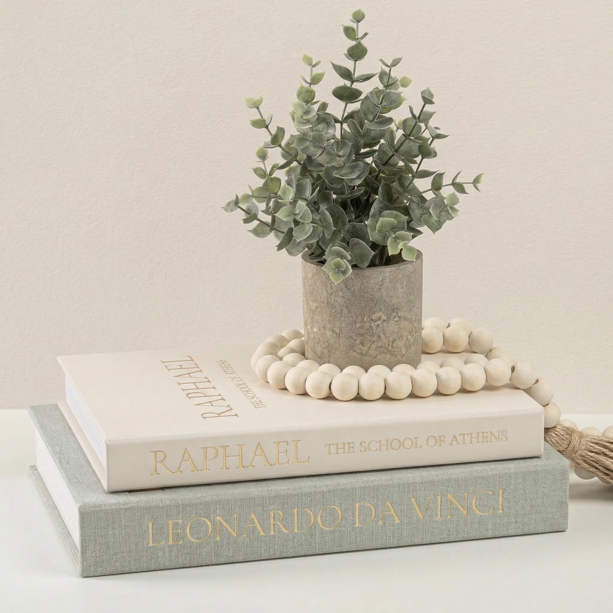 Fveuc upgraded decorative books on a coffee table display organized storage and style.