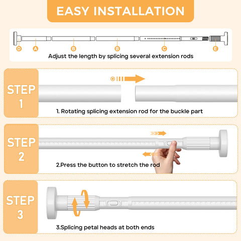 Fvonzn tension rod 2-pack delivers value and versatile setup.