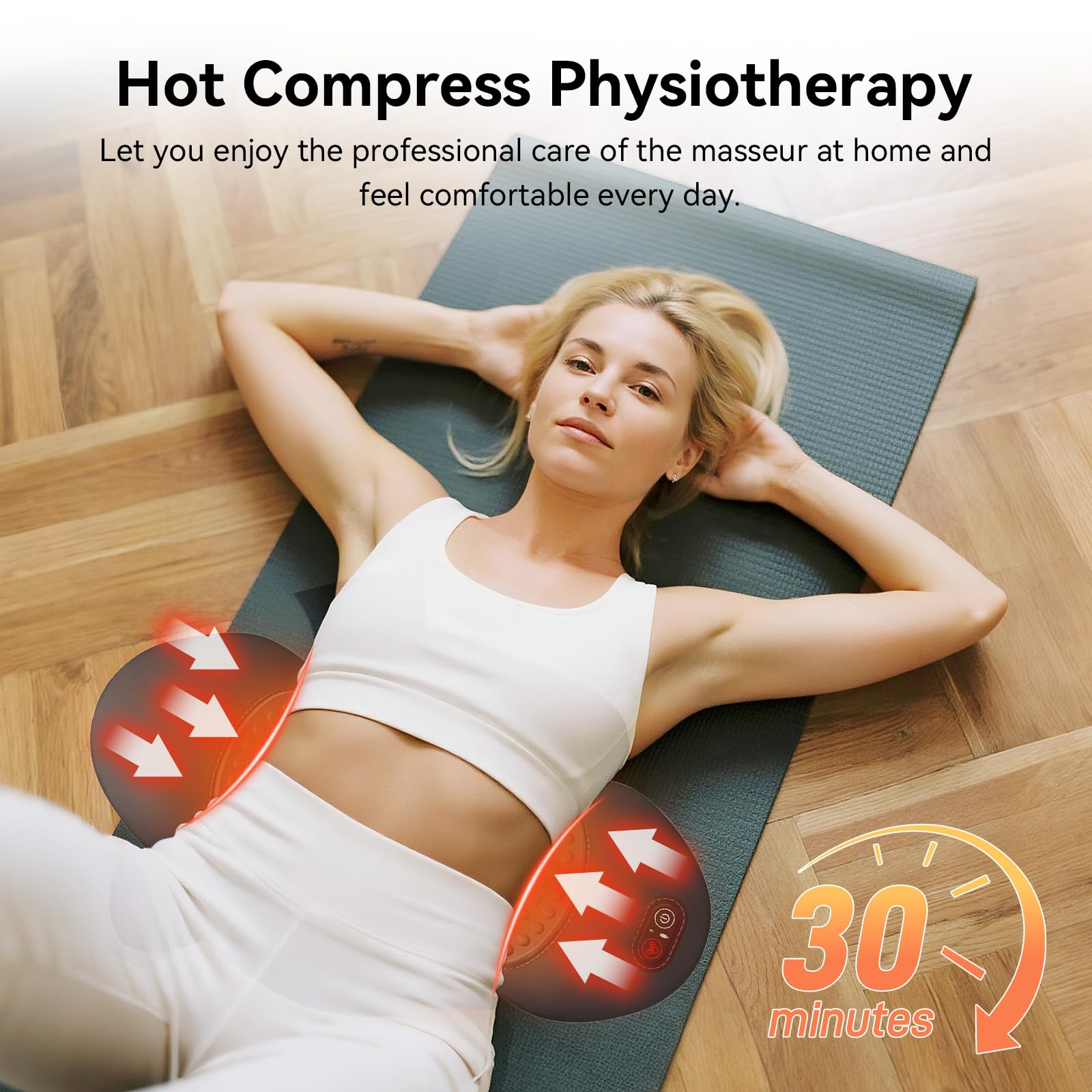 FWW memory foam lumbar cushion conforms to spine curves.