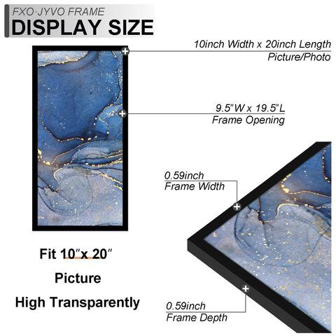 Fxojyvo 10x20 frame backboard with easy mounting for quick wall setup.