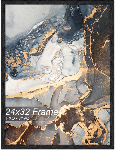 Fxojyvo engineered wood 24x32 frame front view for gallery displays