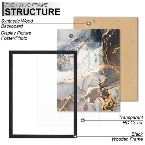Fxojyvo 24x32 frame back with lightweight design for easy hanging