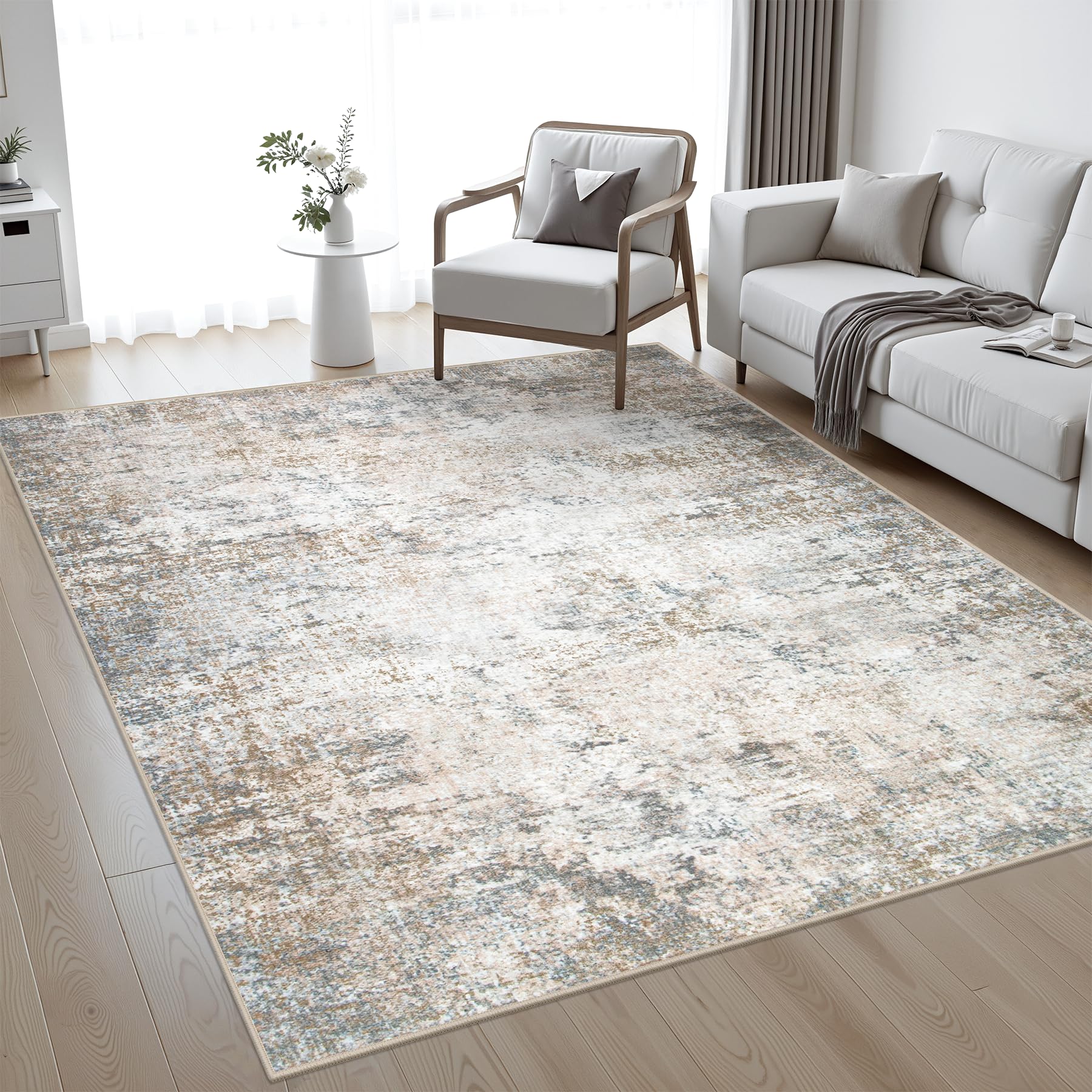 FXRHLP 5x7 abstract living room rug adds modern style and cozy comfort