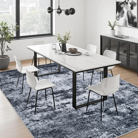 FXRHLP non-slip backing helps keep the rug in place on smooth floors.