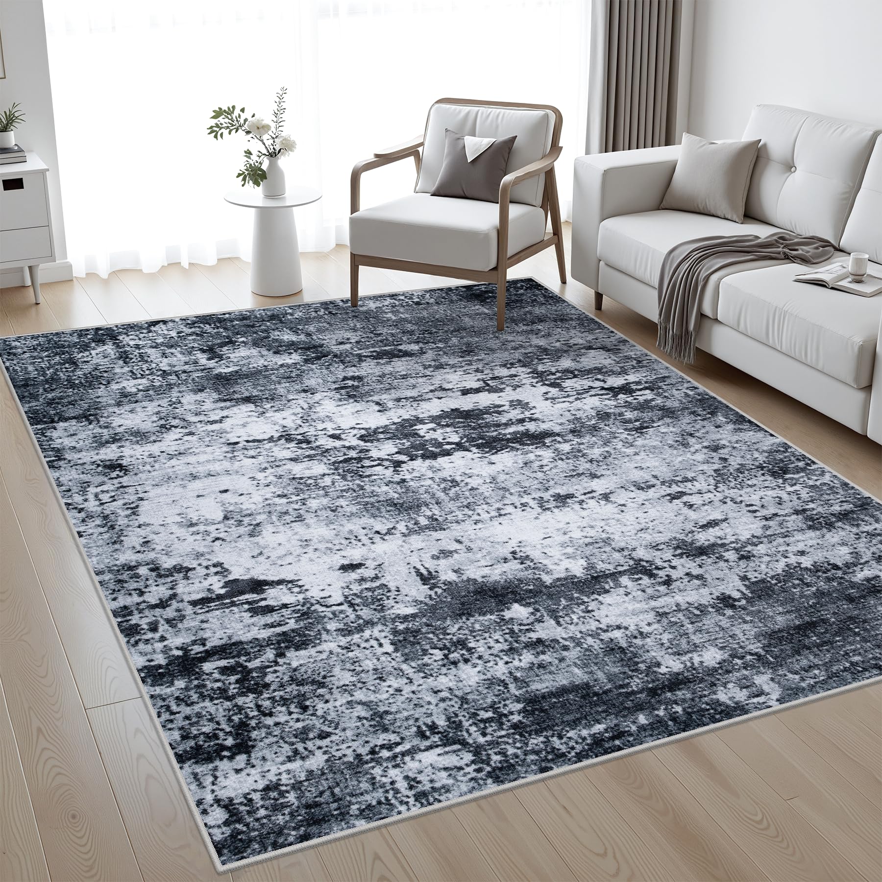FXRHLP 5x7 rug soft pile offers comfortable footing for bare feet and busy households.