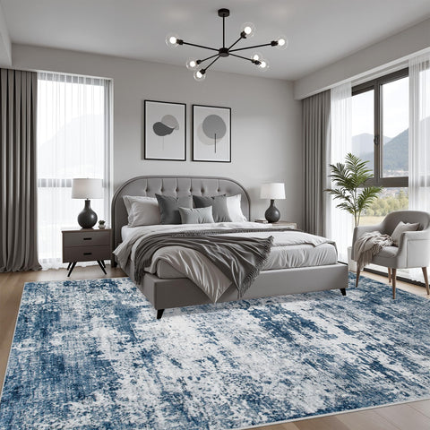 FXRHLP living room layout with rug enhanced modern decor.