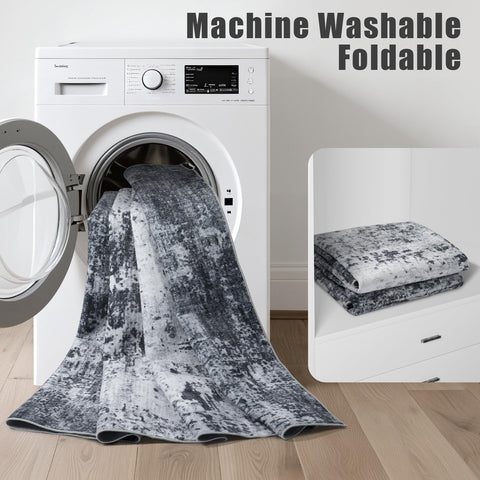 FXRHLP machine-washable rug makes maintenance quick and convenient.