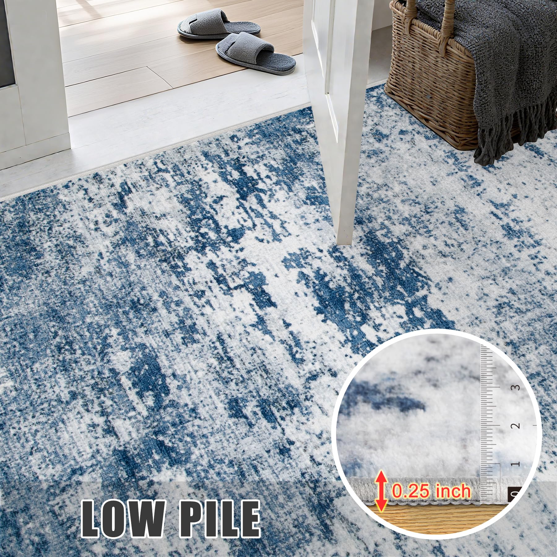 FXRHLP machine-washable rug reduces cleaning time and effort.