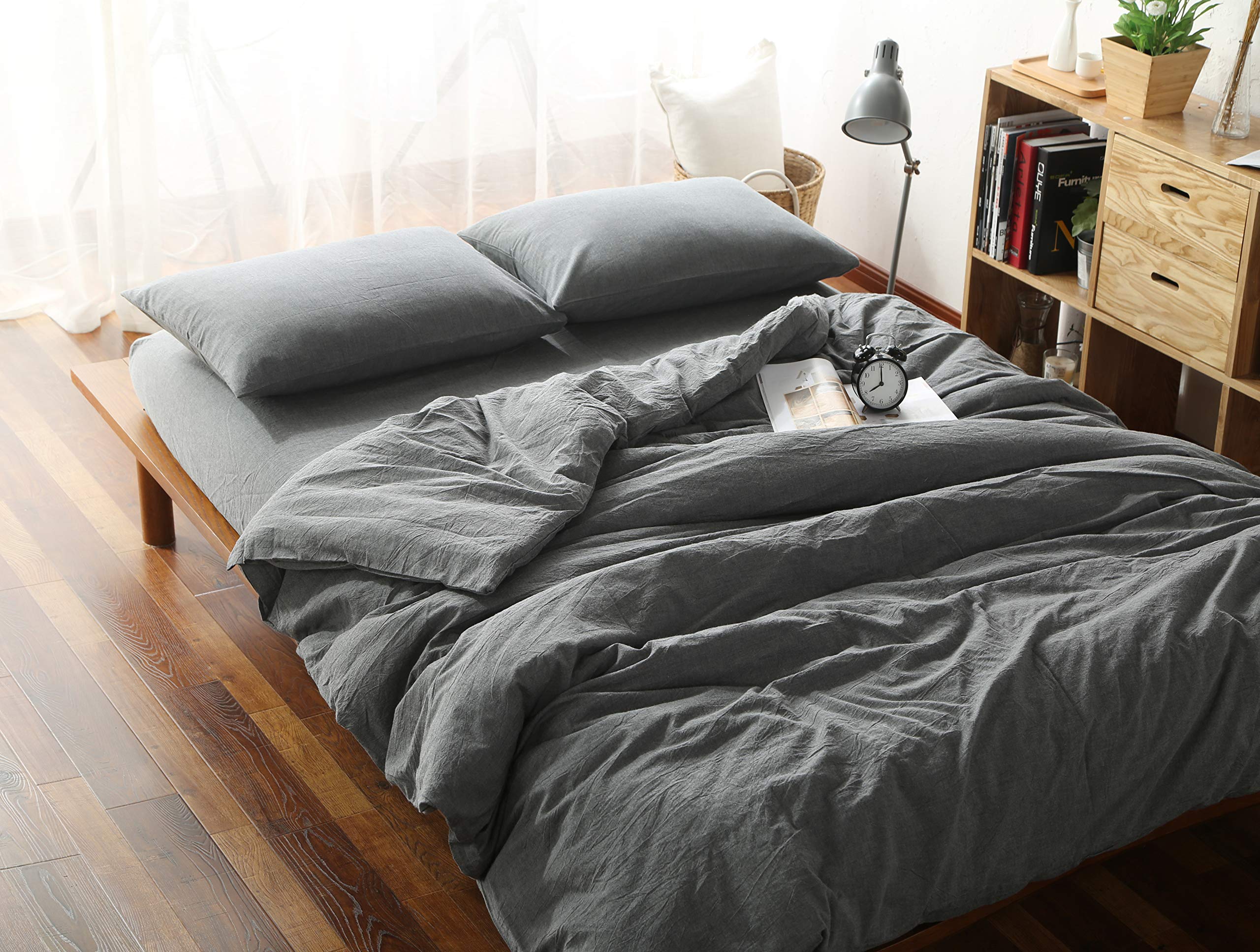 F Y Dreams 100 percent washed cotton duvet cover for 60x80 blanket, breathable and soft