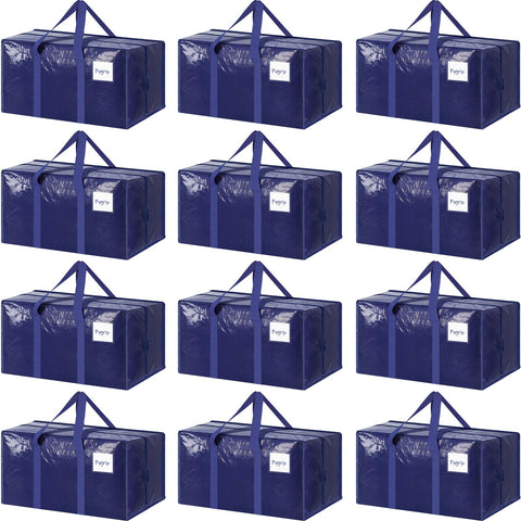 FYGRIP 12-pack moving bags with strong zipper for secure packing