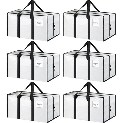 FYGRIP 6-pack extra heavy duty bags front view demonstrates sturdy build for secure moves