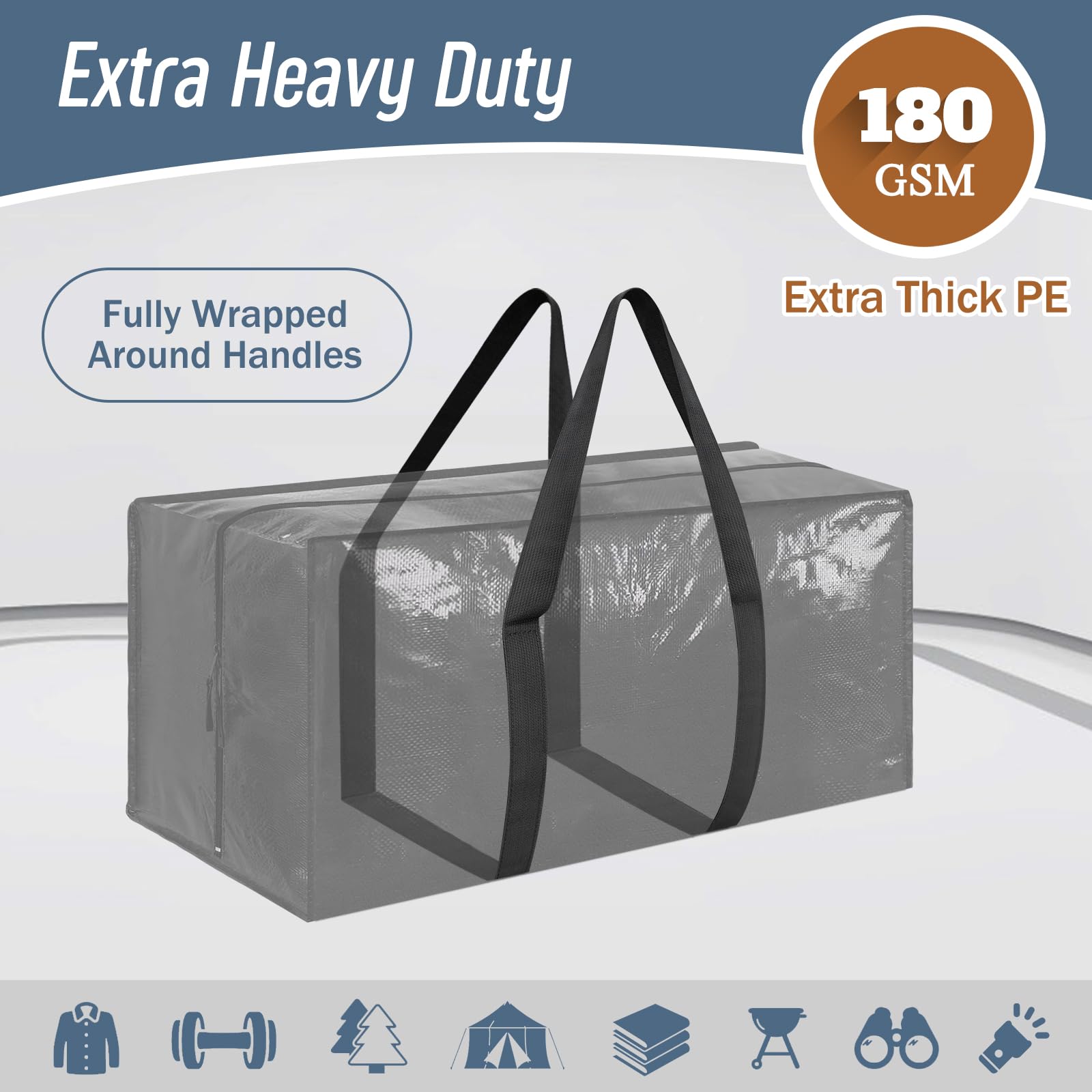 FYGRIP moving bags with comfort handles ease heavy lifting during moves.