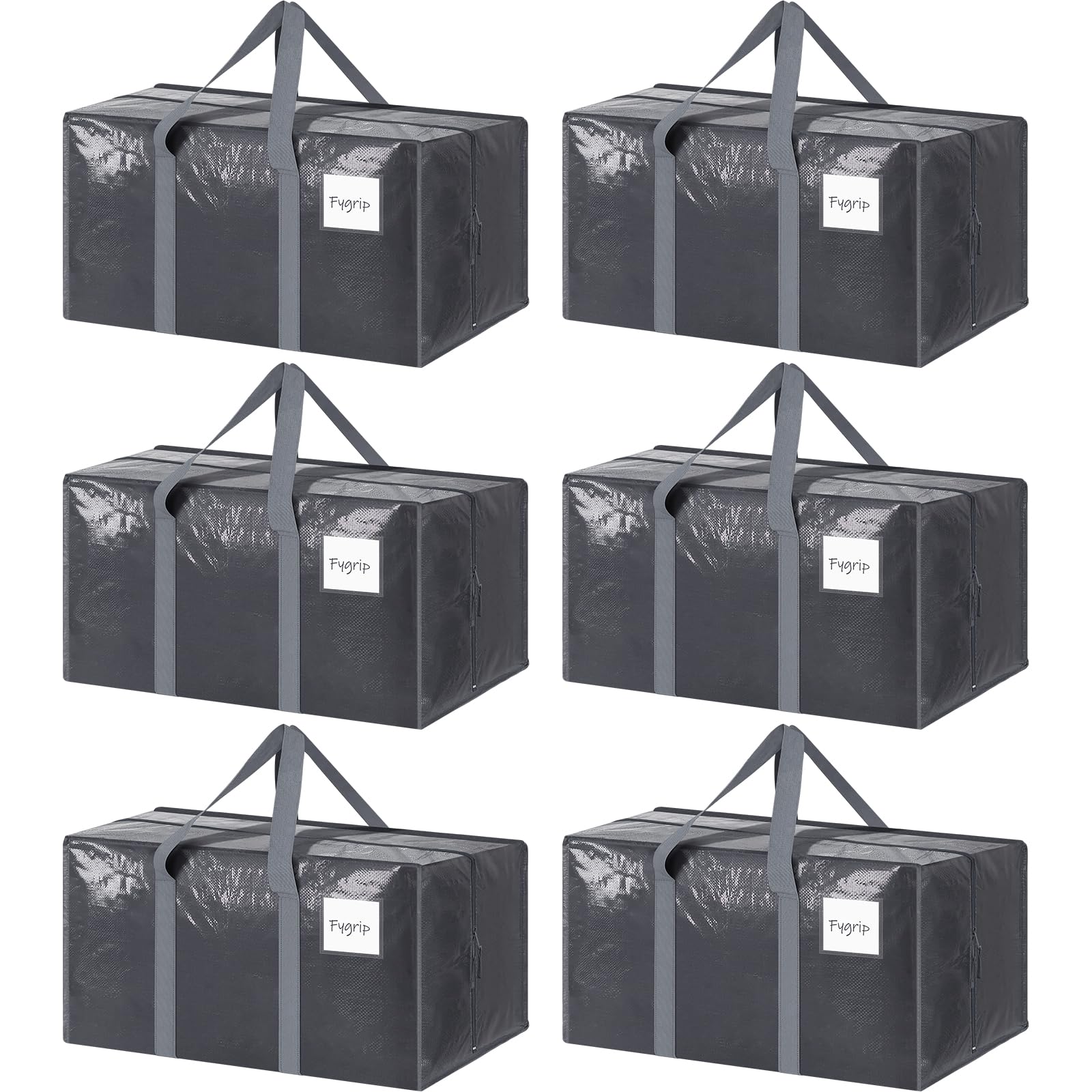 FYGRIP six-pack moving bag with heavy-duty zipper for easy packing