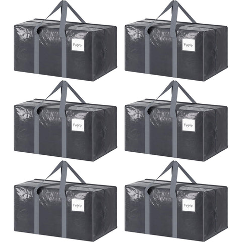 FYGRIP six-pack moving bag with heavy-duty zipper for easy packing