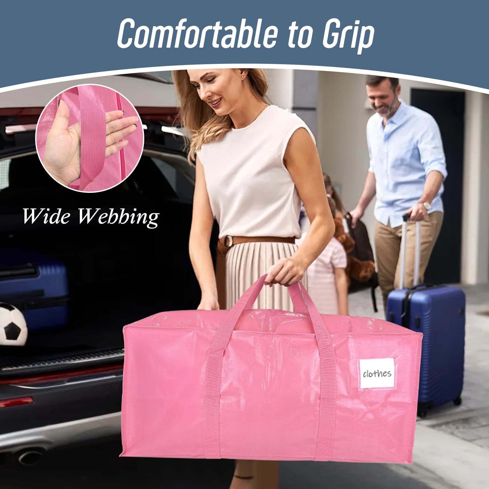 FYGRIP pink storage bag for stylish closet organization