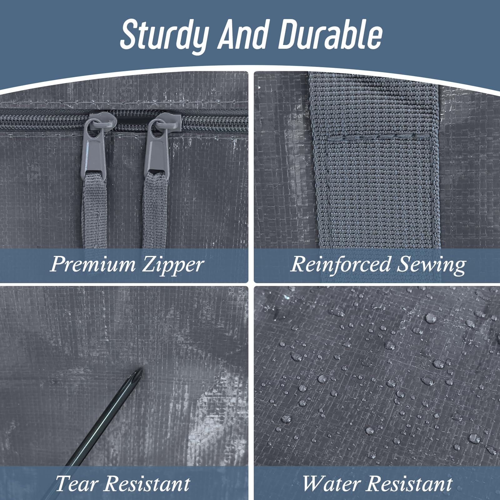 FYGRIP reinforced stitching and strong zipper for durable daily use.
