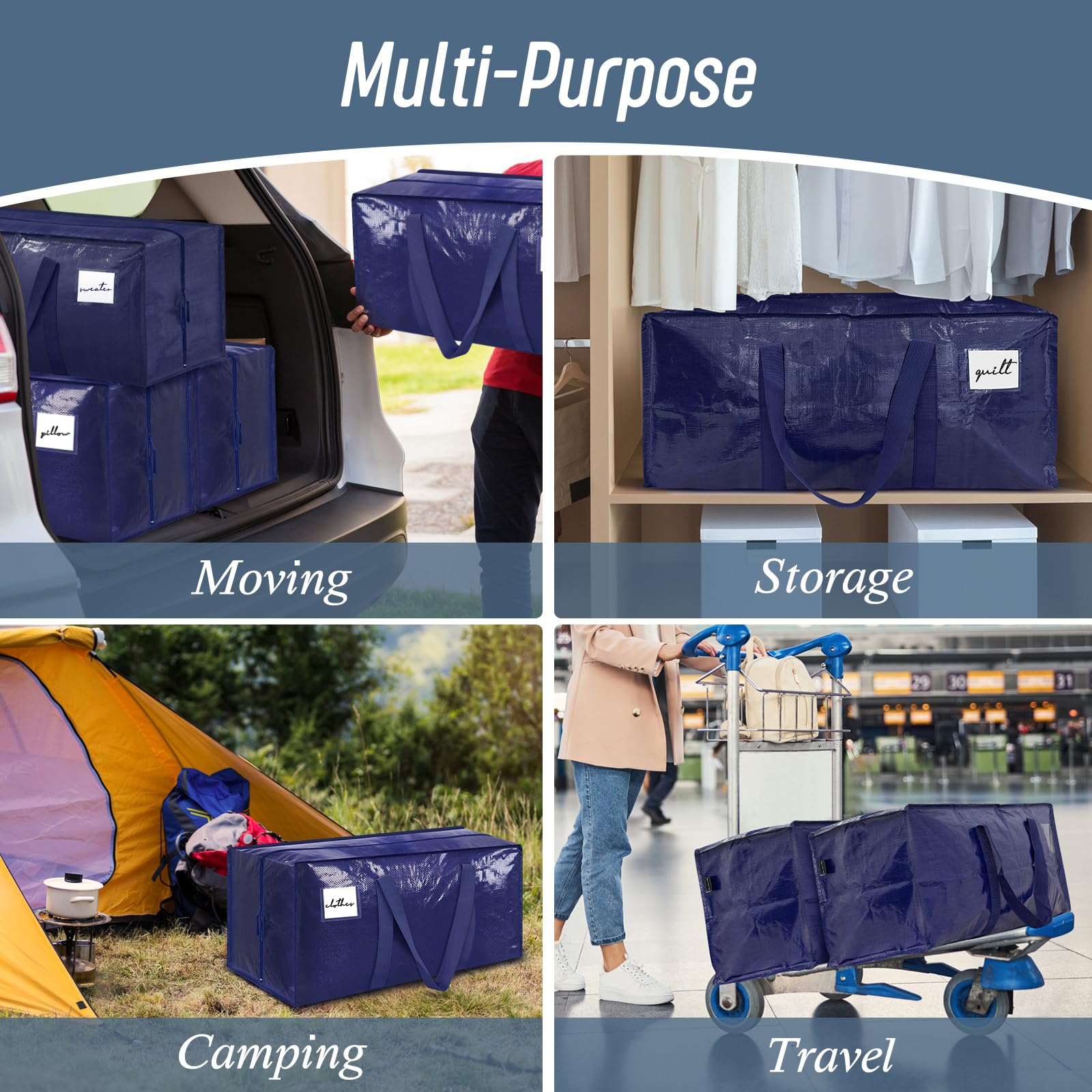 FYGRIP sturdy storage bag for closet organization and packing